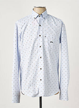 Chemise manches longues poches bleu DARIO BELTRAN homme