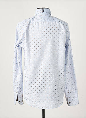 Chemise manches longues poches bleu DARIO BELTRAN homme