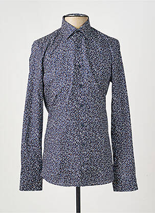 Chemise manches longues imprimé fantaisie bleu MARVELIS homme