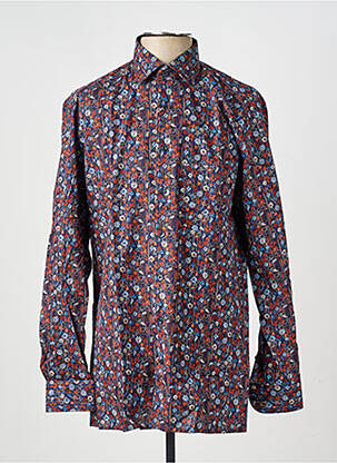 Chemise manches longues poches bleu MARVELIS homme