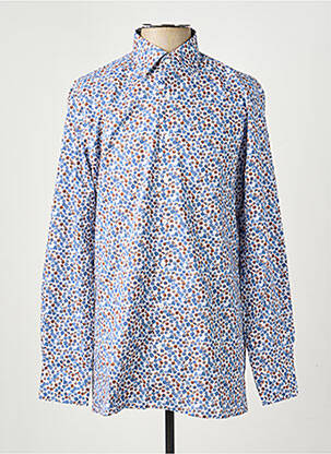 Chemise manches longues coupe cintrée bleu MARVELIS homme