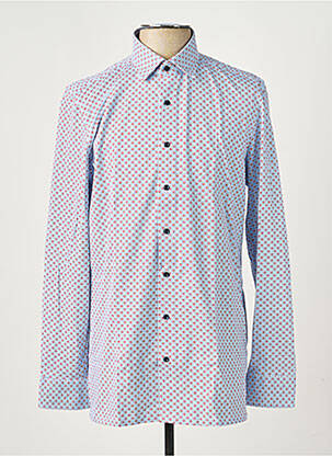 Chemise manches longues imprimé fantaisie bleu MARVELIS homme