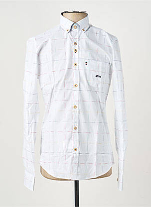 Chemise manches longues poches blanc DARIO BELTRAN homme