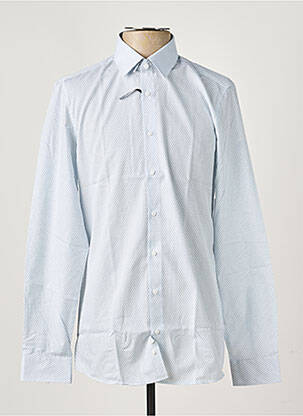 Chemise manches longues imprimé fantaisie bleu REDMOND homme