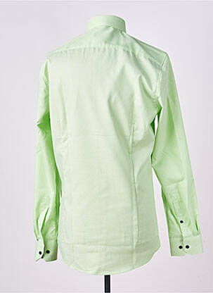 Chemise manches longues coupe cintrée vert MARVELIS homme
