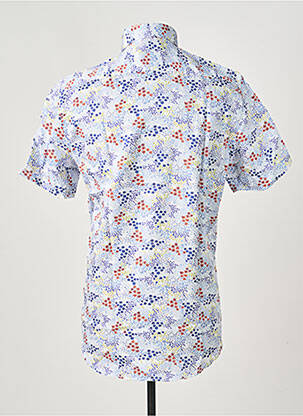 Chemise manches courtes poches bleu DARIO BELTRAN homme