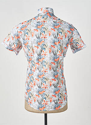 Chemise manches courtes imprimé tie and dye orange DARIO BELTRAN homme