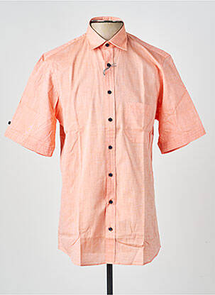 Chemise manches courtes poches orange MARVELIS homme