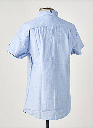 Chemise manches courtes poches bleu ELLE EST OU LA MER homme
