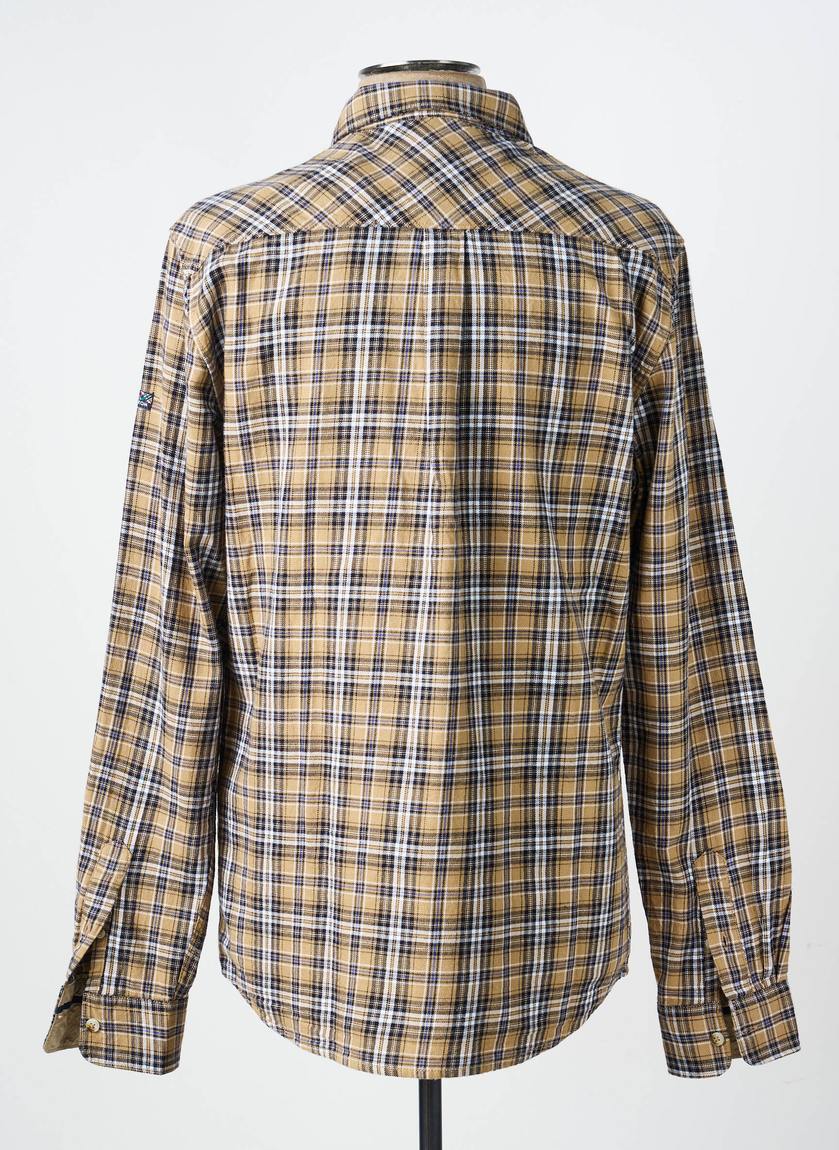 Chemise manches longues poches beige ELLE EST OU LA MER homme