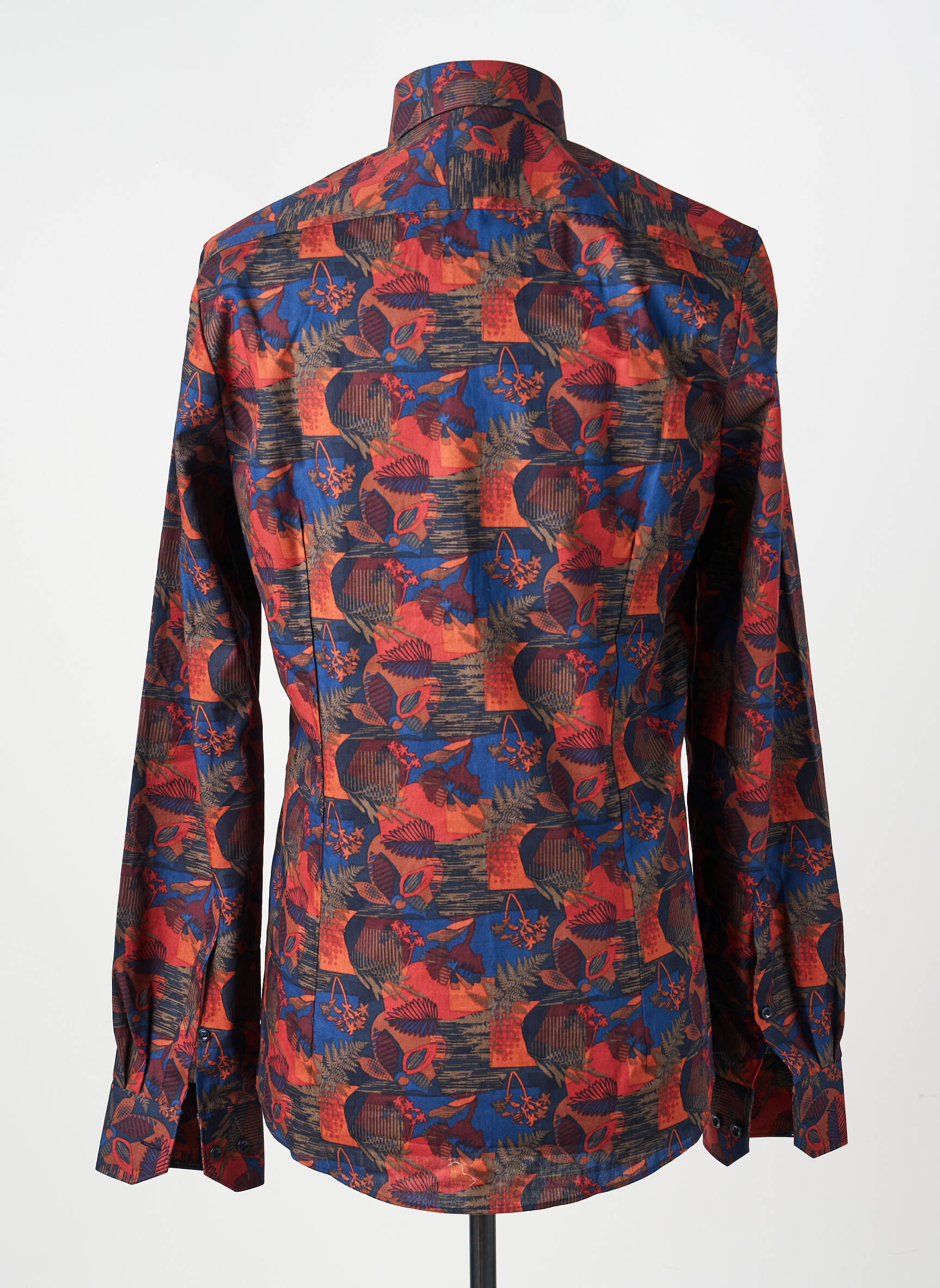 Chemise manches longues imprimé fantaisie bleu MARVELIS homme
