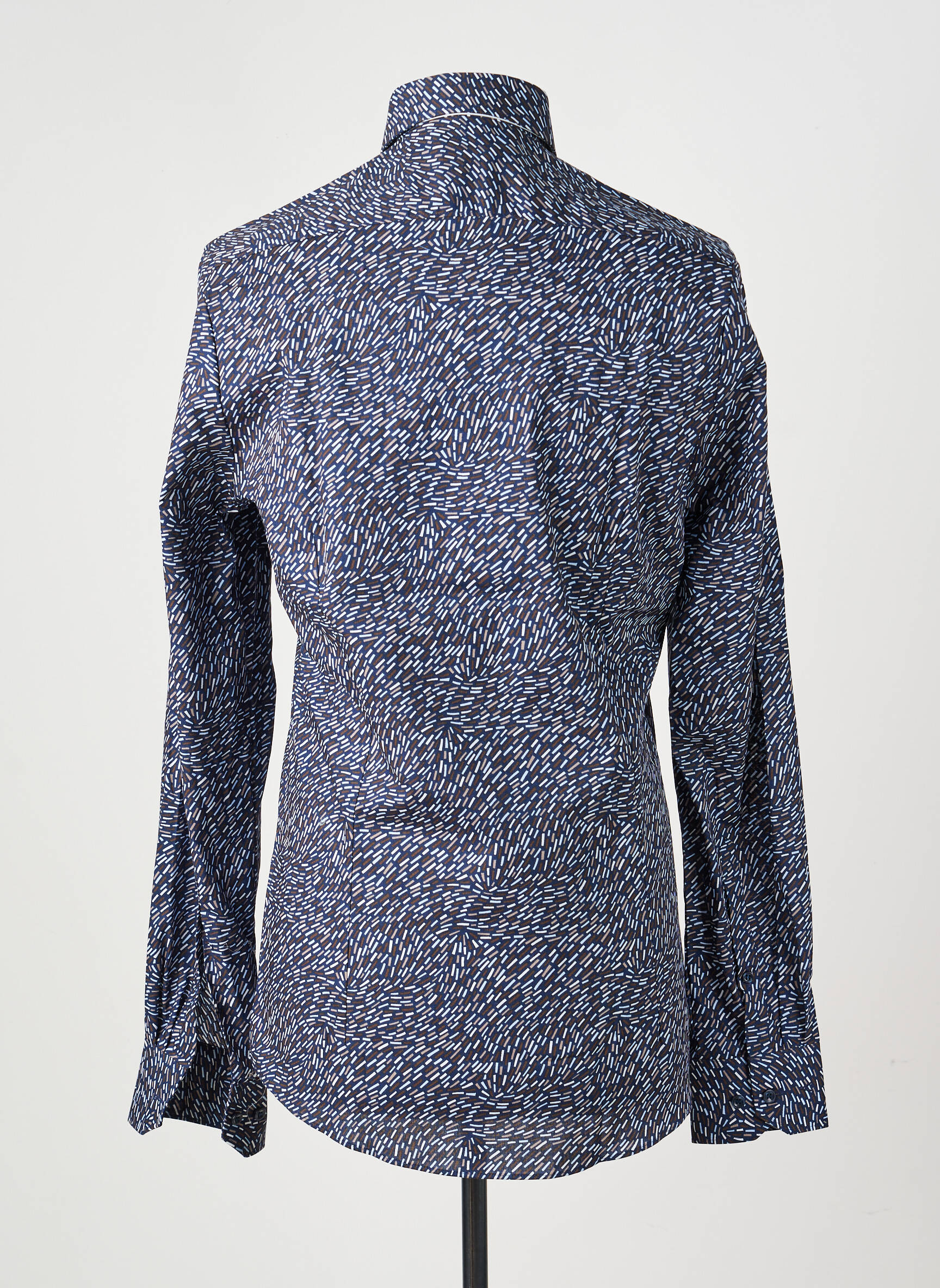 Chemise manches longues imprimé fantaisie bleu MARVELIS homme
