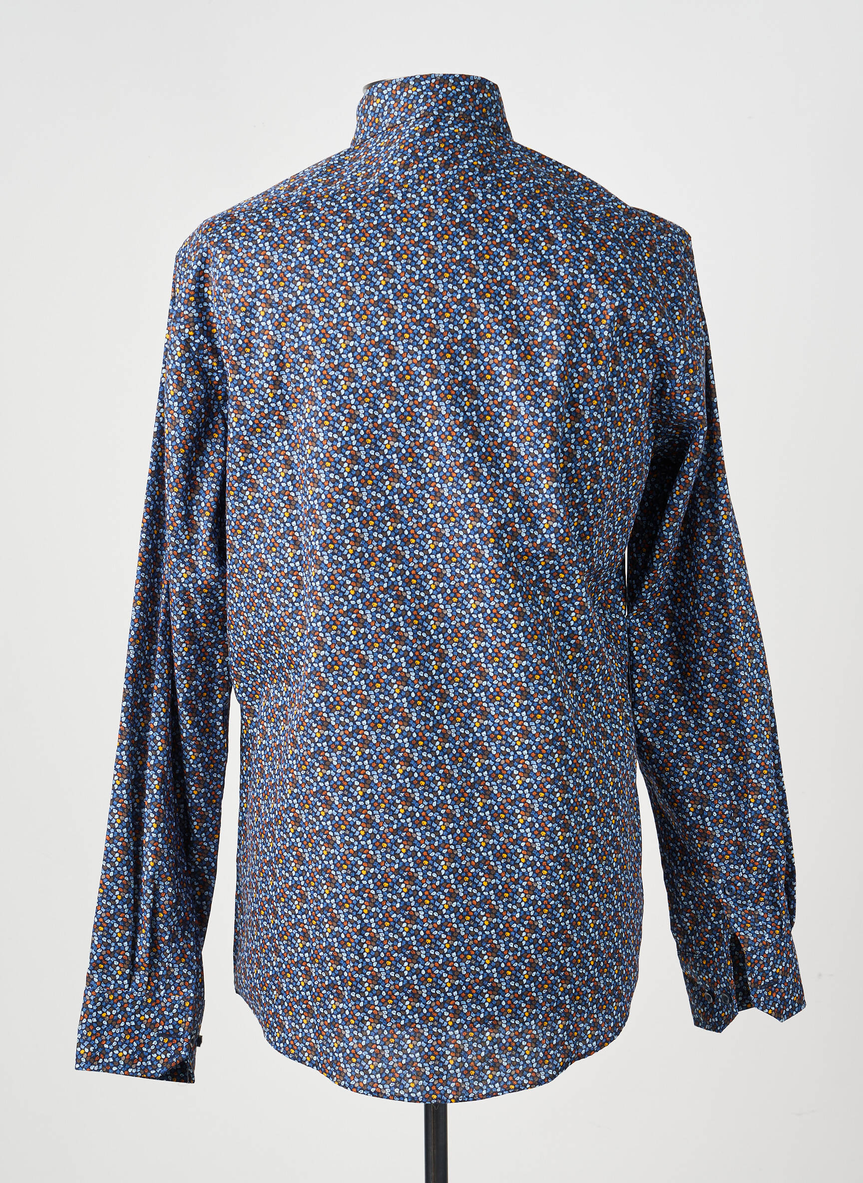 Chemise manches longues imprimé fantaisie bleu MARVELIS homme