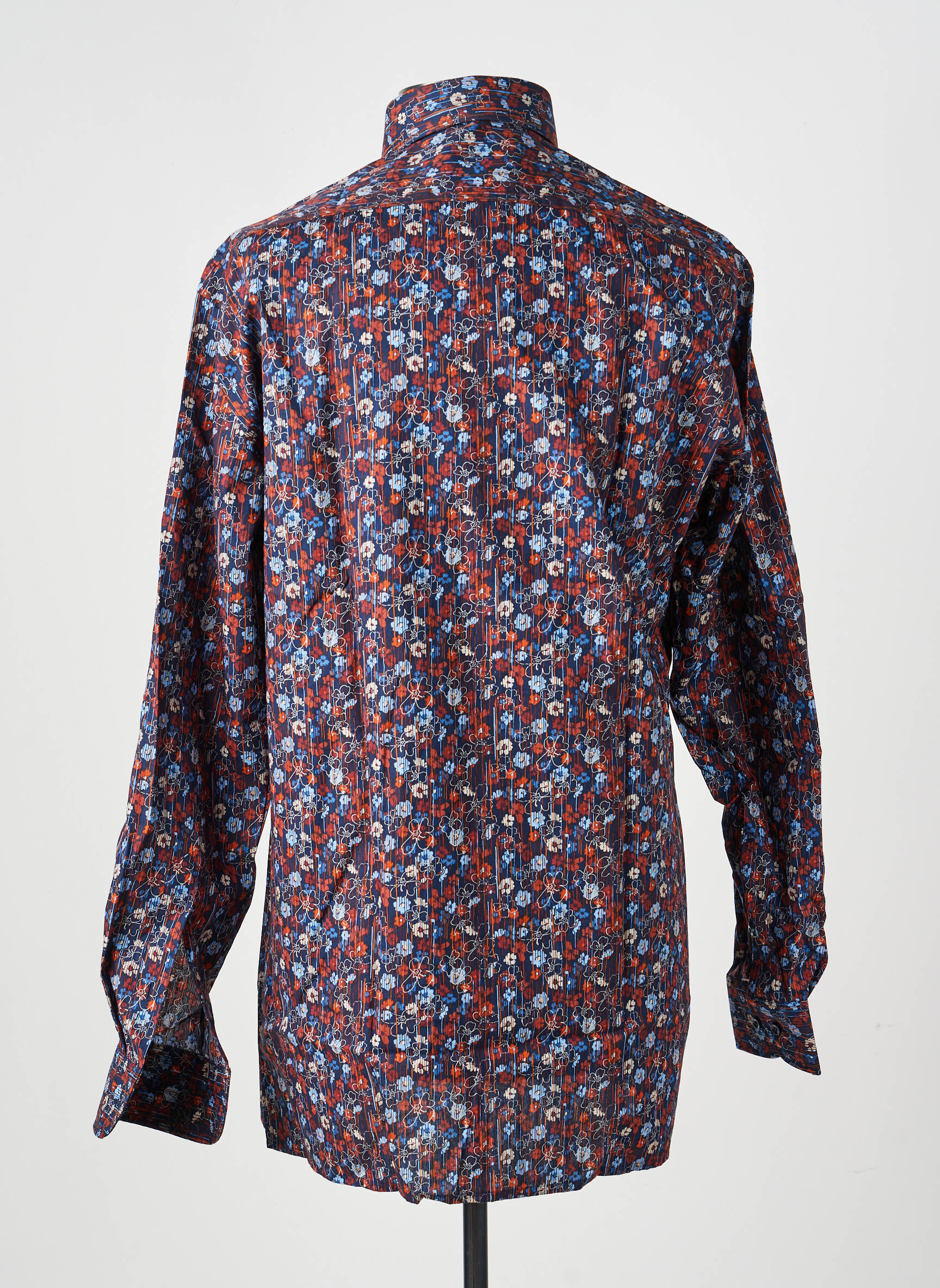 Chemise manches longues poches bleu MARVELIS homme