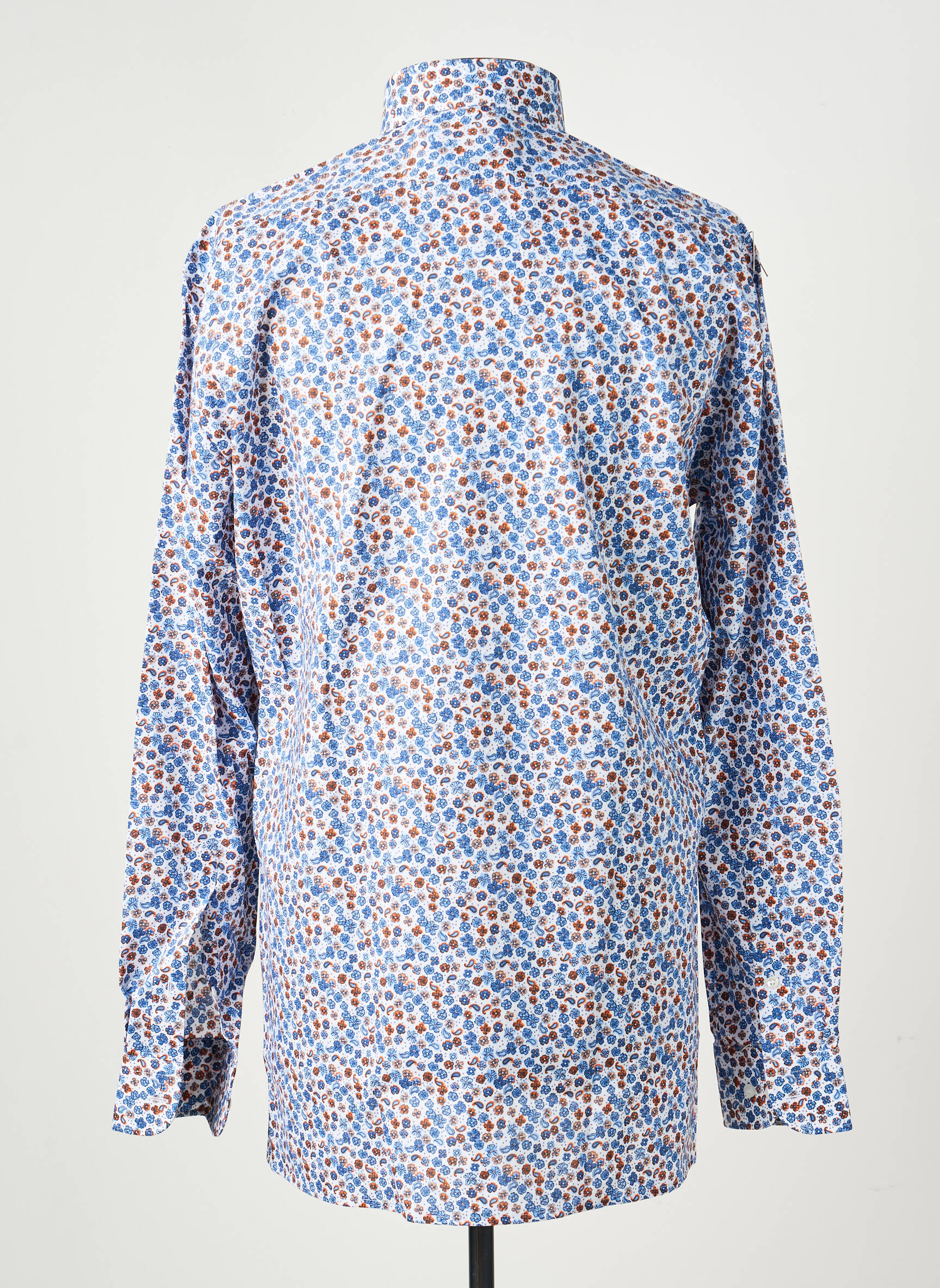 Chemise manches longues coupe cintrée bleu MARVELIS homme