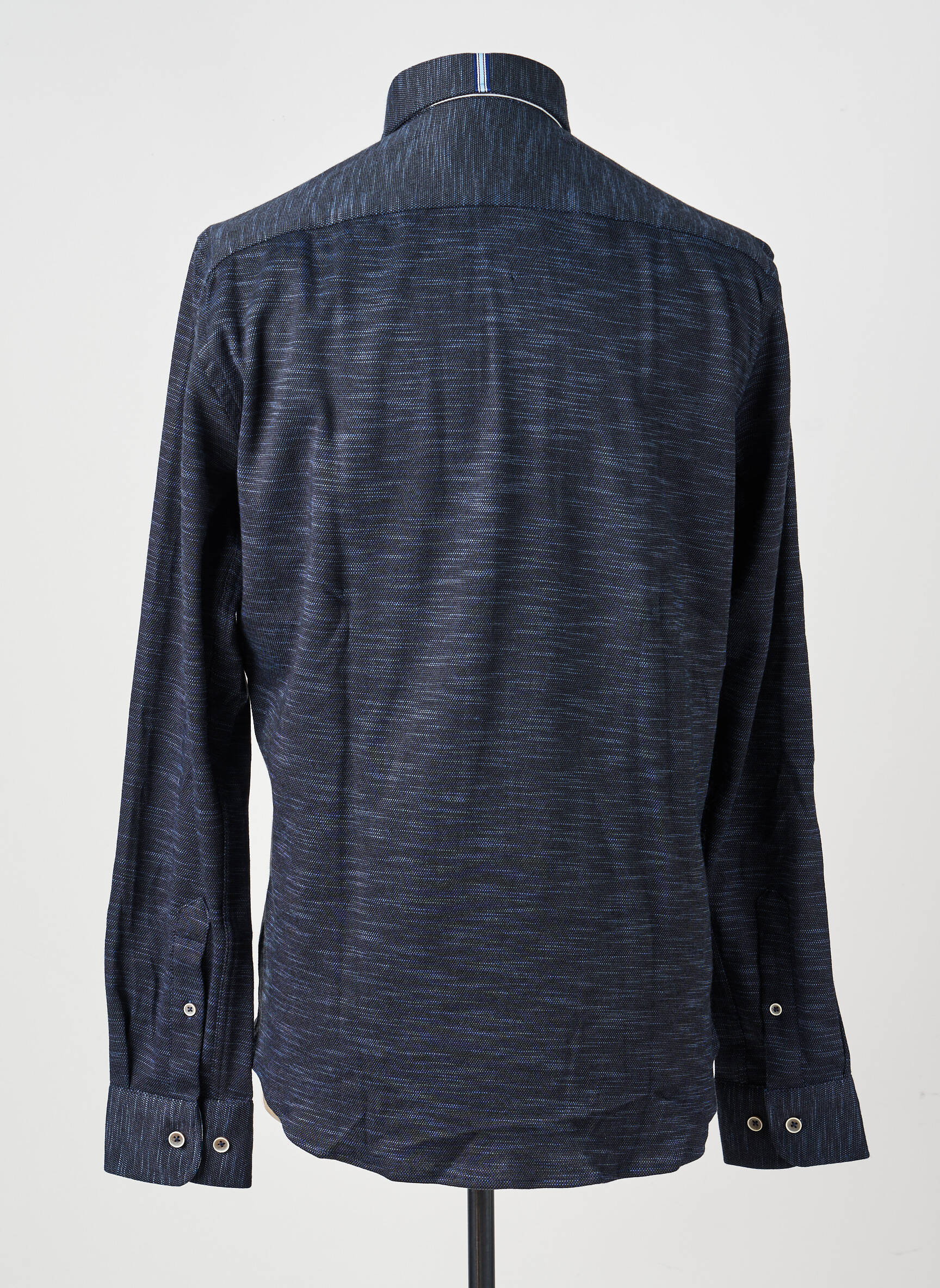 Chemise manches longues poches bleu DARIO BELTRAN homme