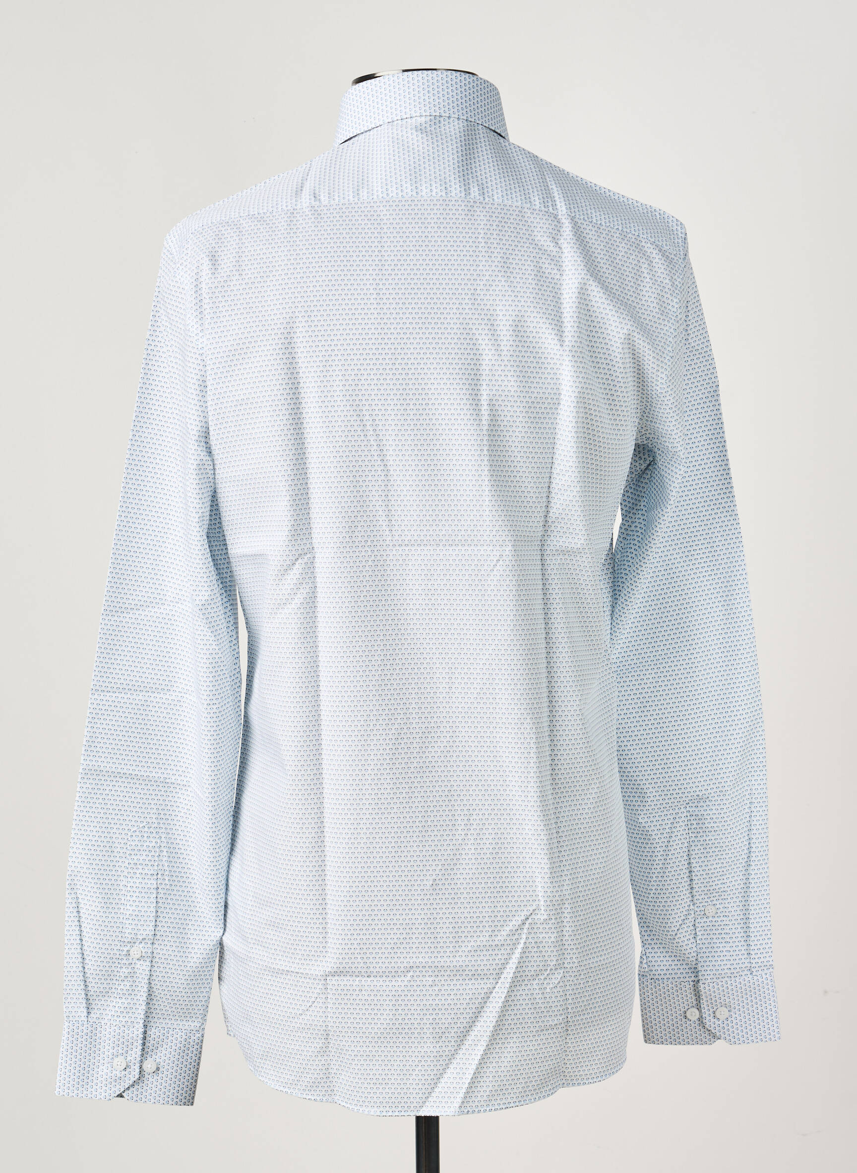 Chemise manches longues imprimé fantaisie bleu REDMOND homme