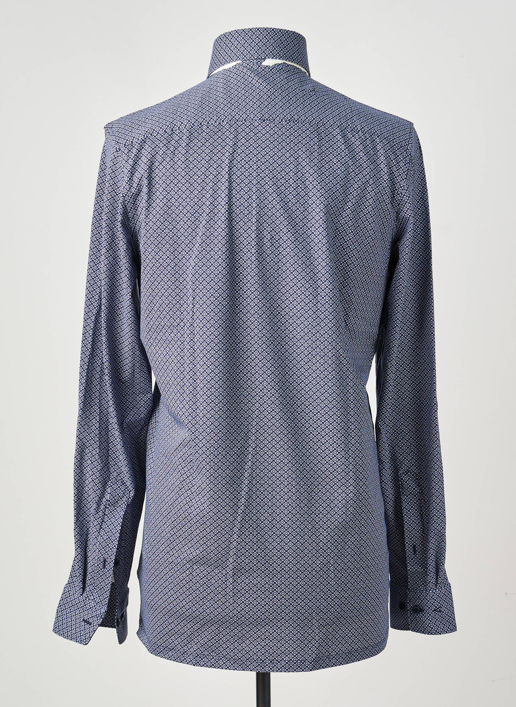 Chemise manches longues imprimé fantaisie bleu MARVELIS homme