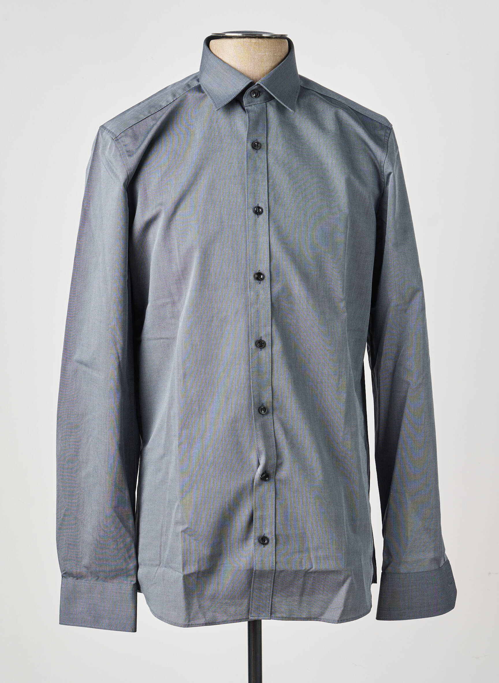 Chemise manches longues coupe droite gris MARVELIS homme