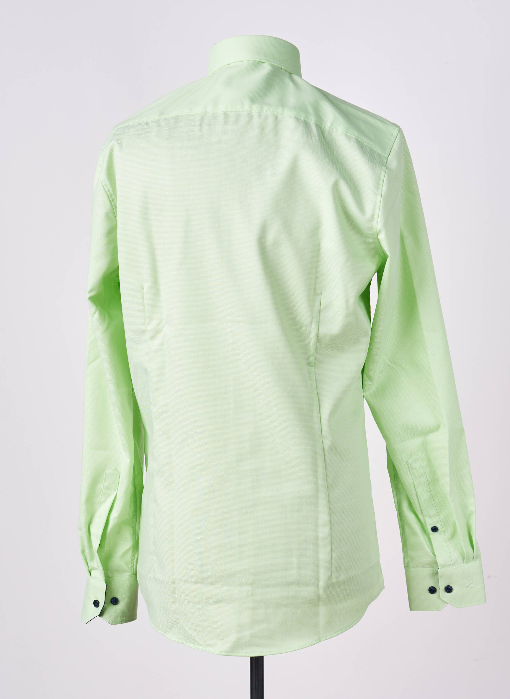 Chemise manches longues coupe cintrée vert MARVELIS homme