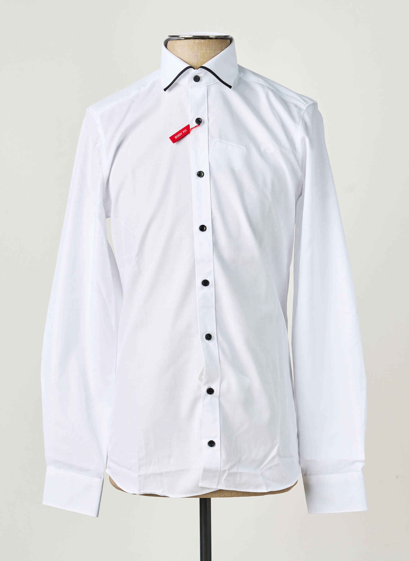 Chemise manches longues coupe cintrée blanc MARVELIS homme