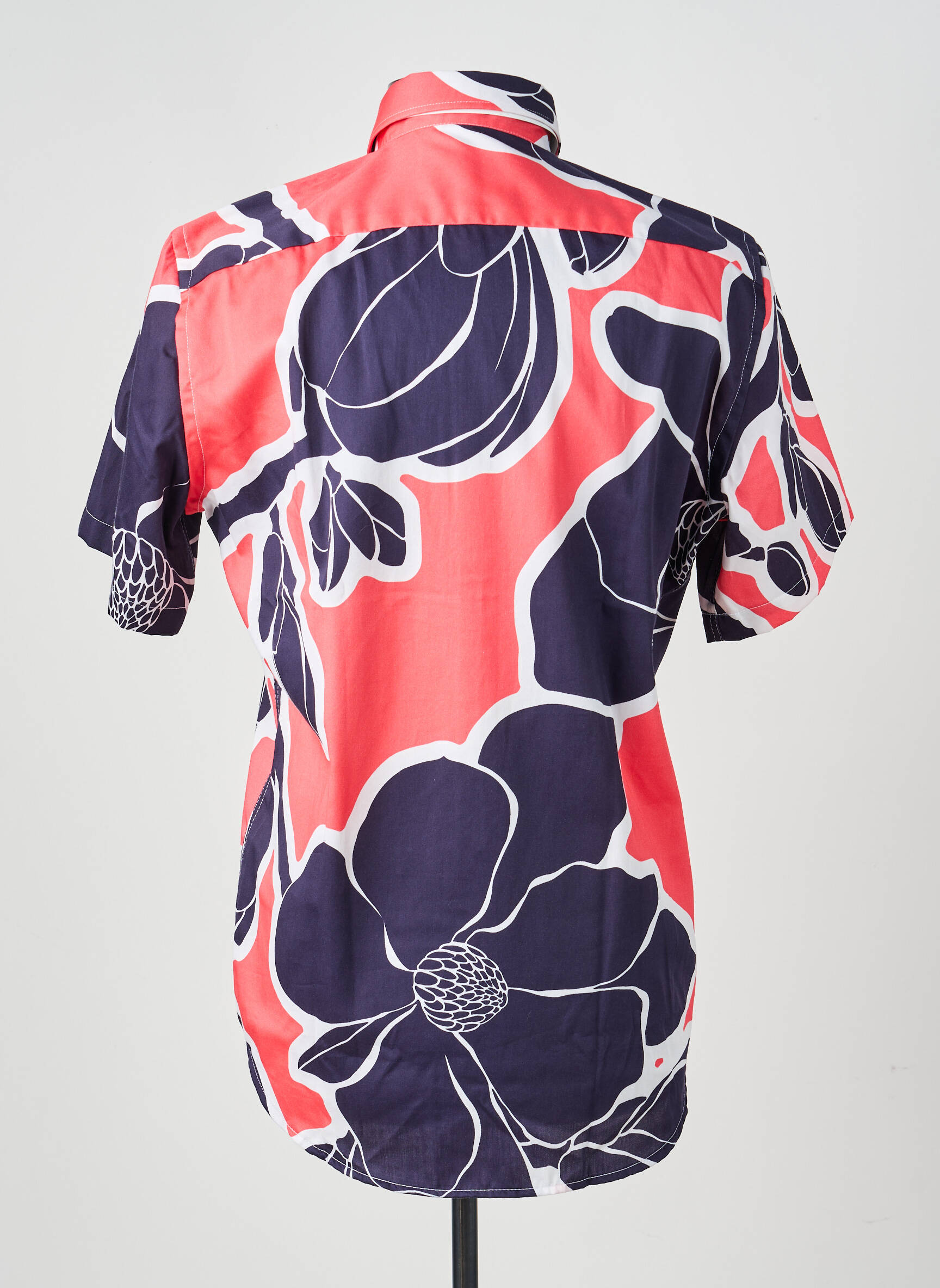 Chemise manches courtes coupe cintrée bleu DARIO BELTRAN homme
