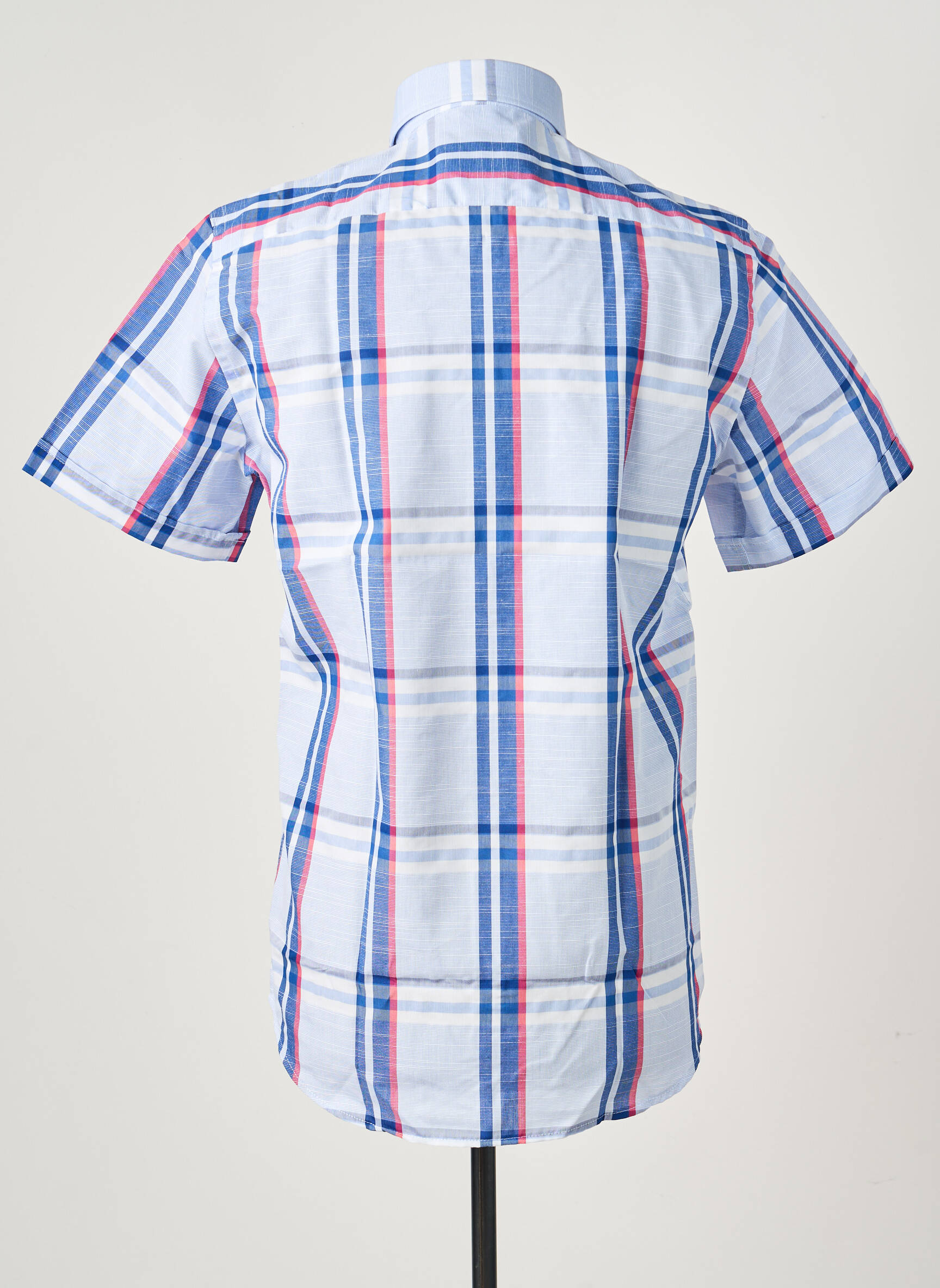 Chemise manches courtes poches bleu DARIO BELTRAN homme