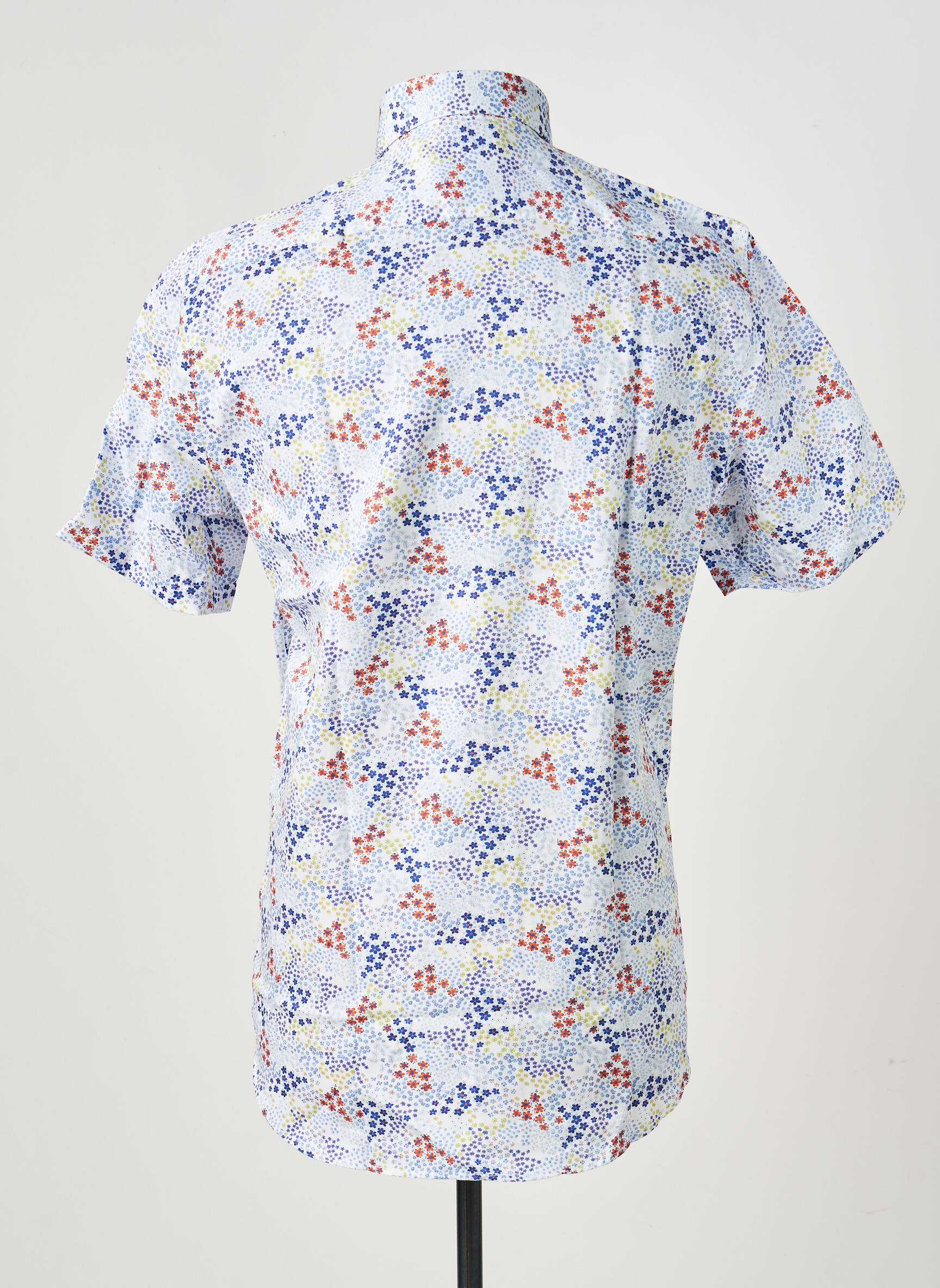 Chemise manches courtes poches bleu DARIO BELTRAN homme