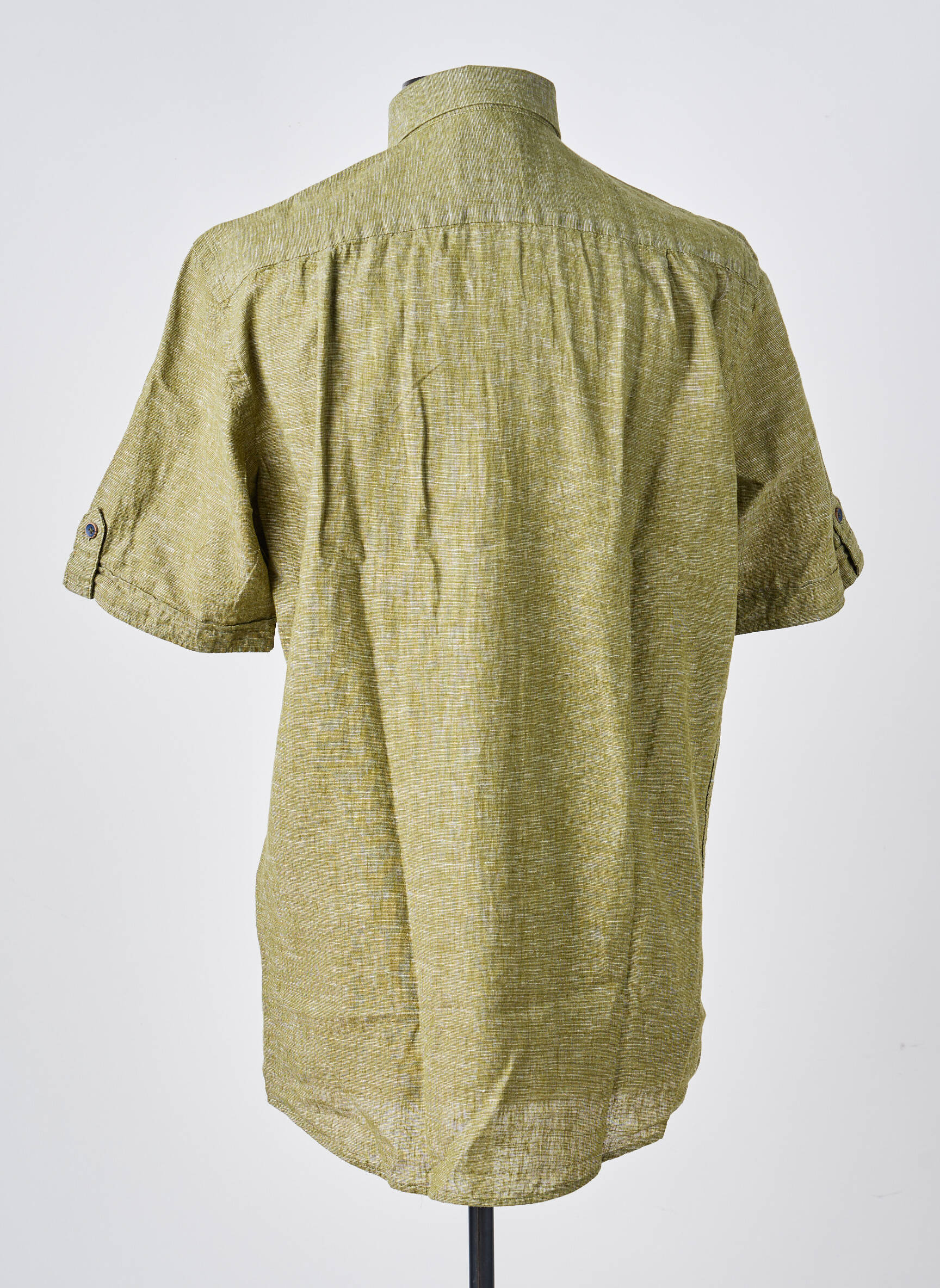 Chemise manches courtes poches vert REDMOND homme