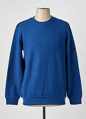 Sweat-shirt stretch manches longues bleu STIL PARK homme