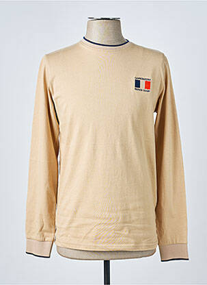 T-shirt broderie manches longues beige CAMBERABERO homme