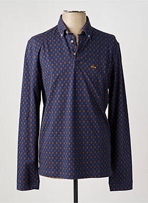 Polo manches longues manches longues bleu DARIO BELTRAN homme