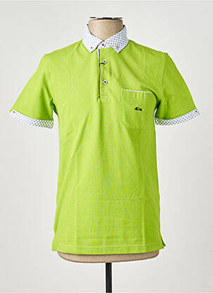 Polo stretch manches courtes vert DARIO BELTRAN homme