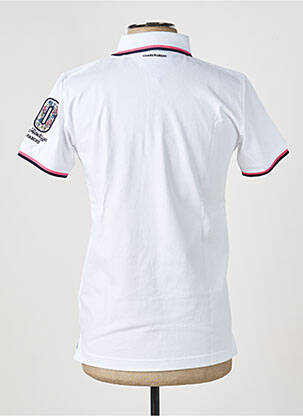 Polo tissage jersey manches courtes blanc CAMBERABERO homme