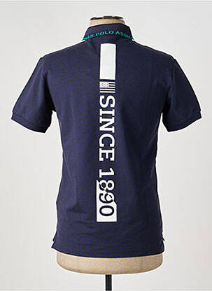 Polo sérigraphie manches courtes bleu U.S. POLO ASSN homme