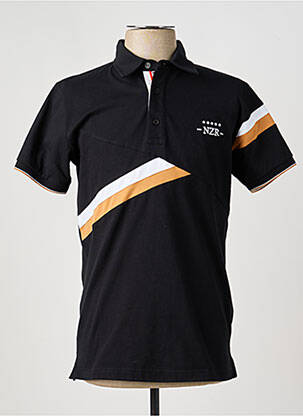 Polo tissage jersey manches courtes noir CAMBERABERO homme