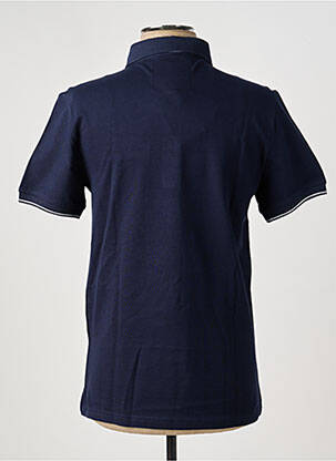 Polo stretch manches courtes bleu ELLE EST OU LA MER homme