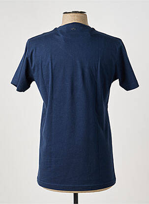 T-shirt broderie manches courtes bleu CAMBERABERO homme