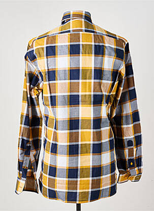 Chemise manches longues imprimé carreaux jaune MARVELIS homme