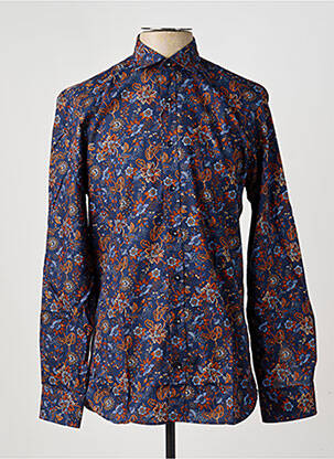 Chemise manches longues coupe cintrée bleu MARVELIS homme