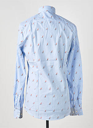 Chemise manches longues coupe cintrée bleu MARVELIS homme