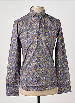 Chemise manches longues coupe cintrée bleu DARIO BELTRAN homme