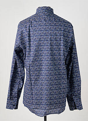 Chemise manches longues poches bleu MARVELIS homme