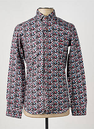 Chemise manches longues imprimé fantaisie bleu DARIO BELTRAN homme