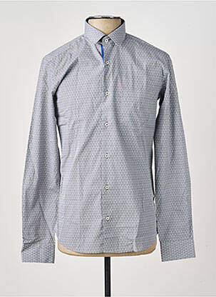 Chemise manches longues imprimé fantaisie gris FOXX homme