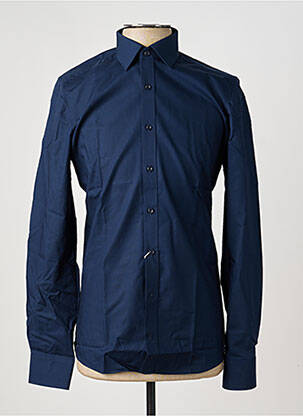 Chemise manches longues coupe cintrée bleu MARVELIS homme