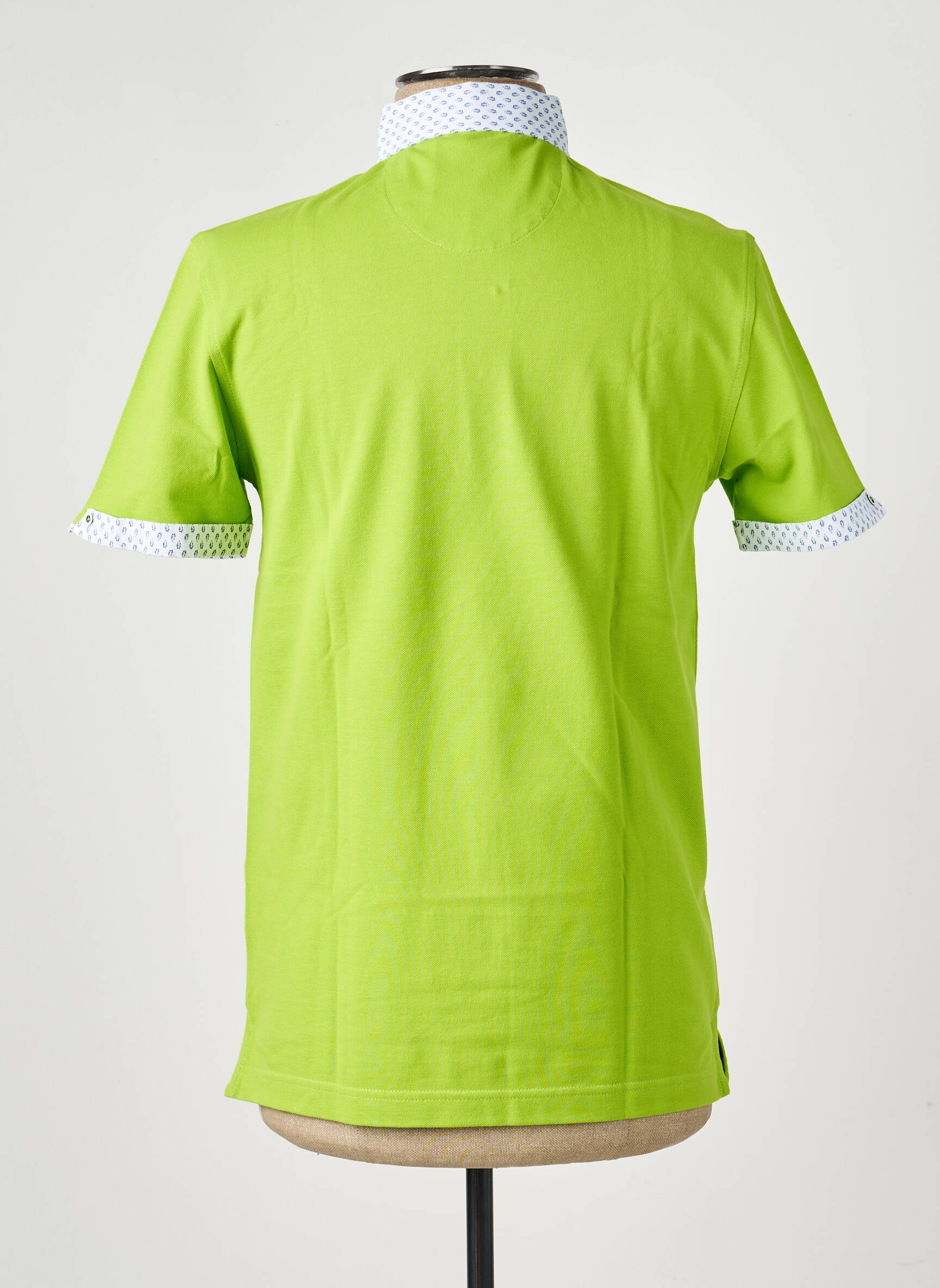 Polo stretch manches courtes vert DARIO BELTRAN homme