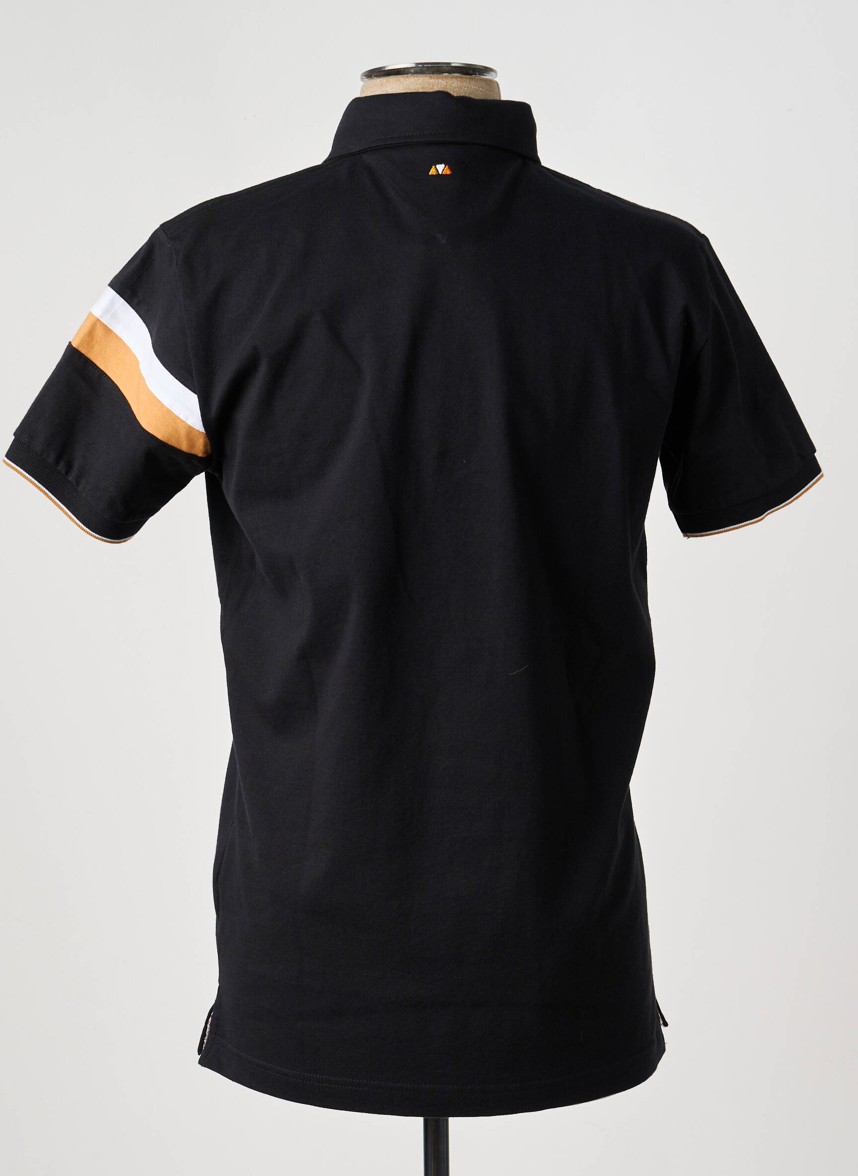 Polo tissage jersey manches courtes noir CAMBERABERO homme