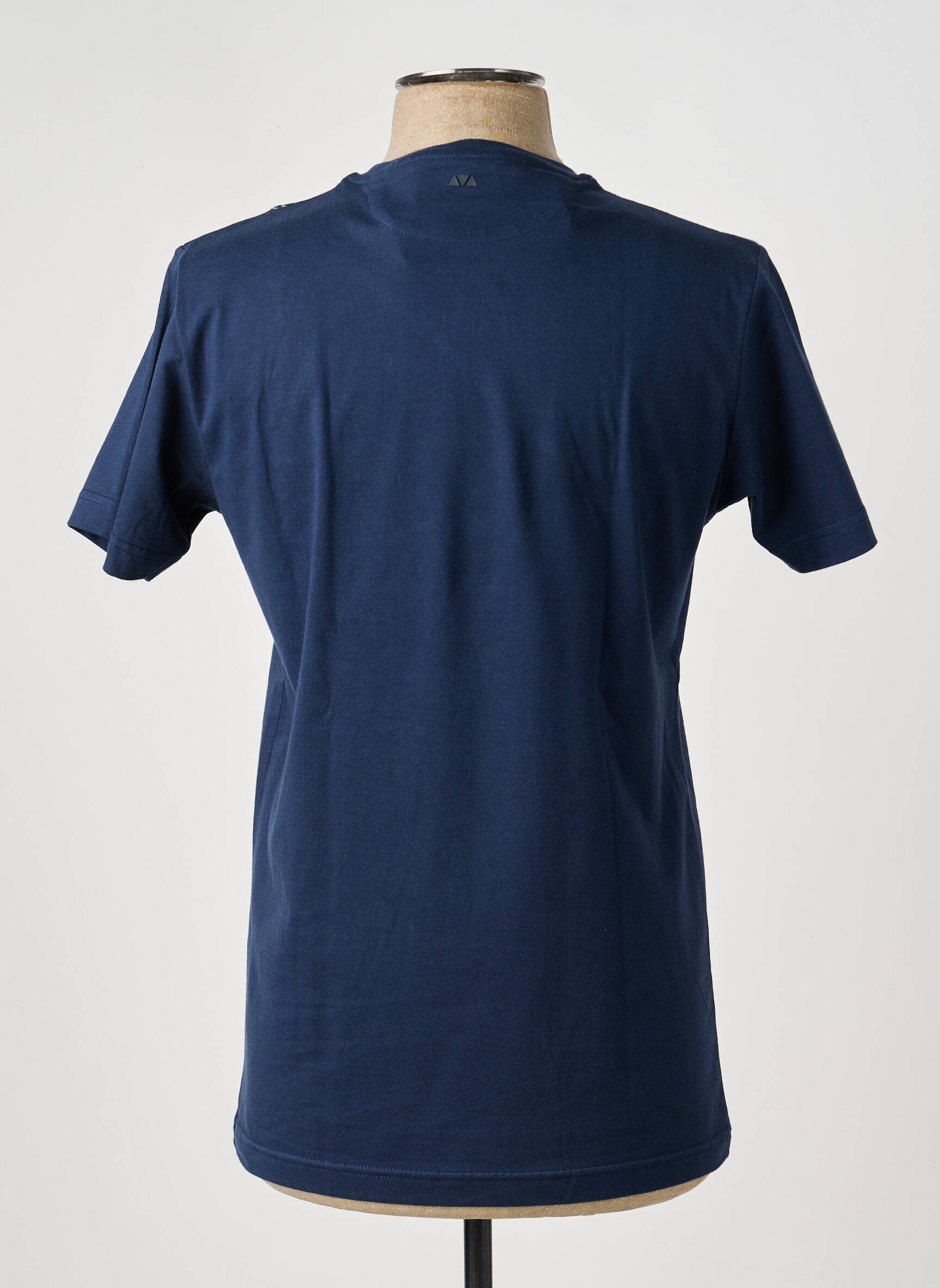 T-shirt broderie manches courtes bleu CAMBERABERO homme
