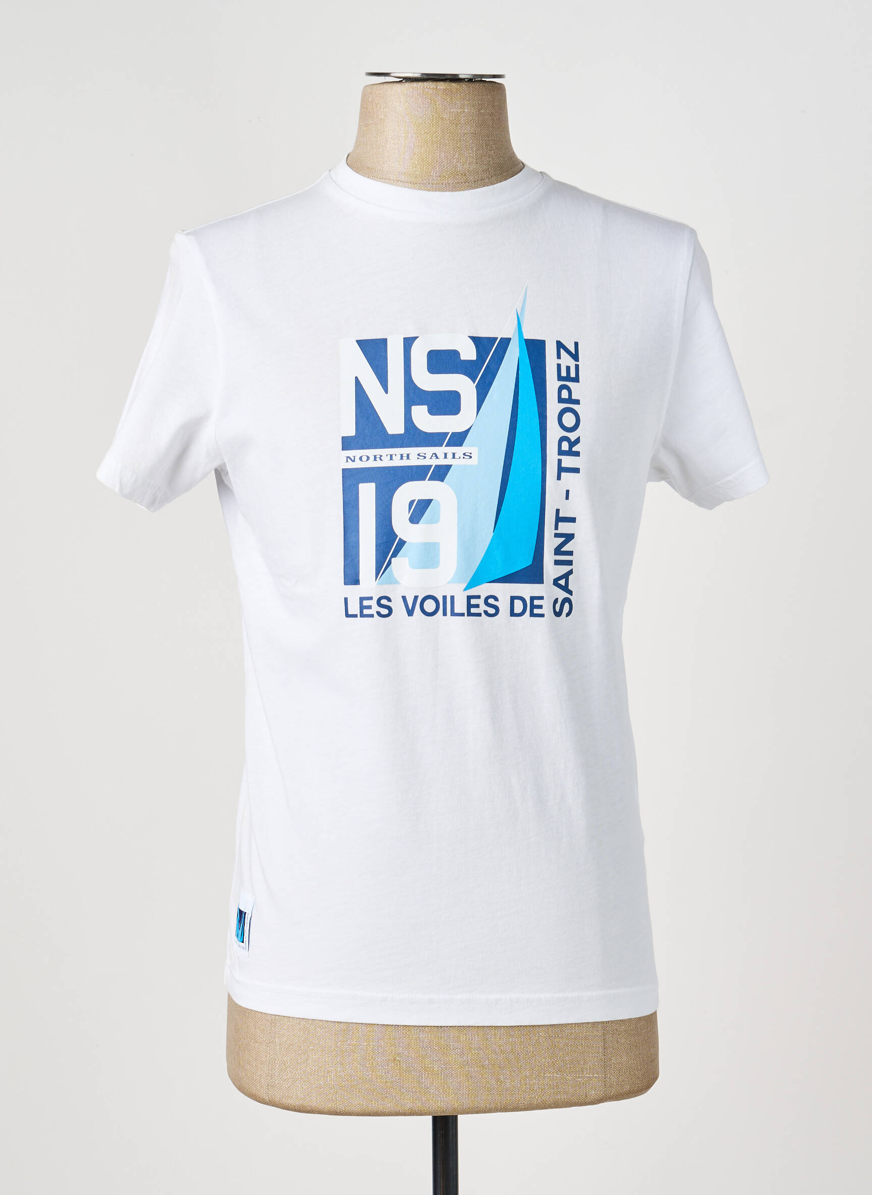 T-shirt stretch manches courtes blanc NORTH SAILS homme